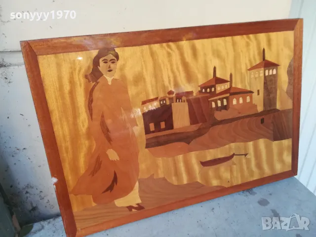 КАРТИНА ДЪРВО-ЕСТЕСТВЕН ФУРНИР 57Х39СМ 2610241821, снимка 11 - Антикварни и старинни предмети - 47728293