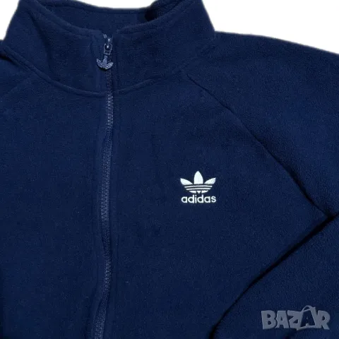 Оригинално мъжко полар горнище Adidas Trefoil FZ | M размер, снимка 5 - Суичъри - 48890437