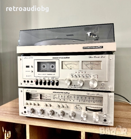🔉ТОП Колекционерски ретро сет MARANTZ - ресивър Marantz 2265B + триглав дек Marantz 5030 + грамофон