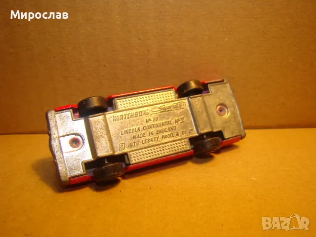 1:64??? MATCHBOX LINCOLN CONTINENTAL МОДЕЛ КОЛИЧКА ИГРАЧКА, снимка 5 - Колекции - 48996247