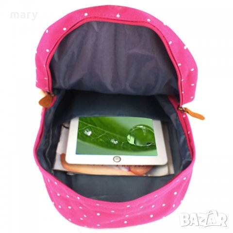 ЧЕРВЕНА РАНИЦА НА ТОЧКИ, снимка 9 - Раници - 31521058