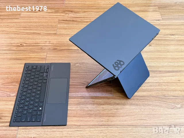 2x14 OLED Asus ZenBook DUO`Ultra 7-155H/16GB LPDDR5/512GB NVMe/Батерия 12ч, снимка 7 - Лаптопи за работа - 56164759