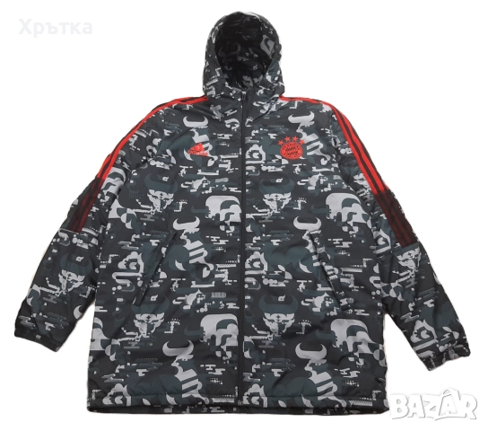 Adidas FC Bayern Munchen - Оригинално мъжко яке размер 2XL, снимка 6 - Якета - 52654085