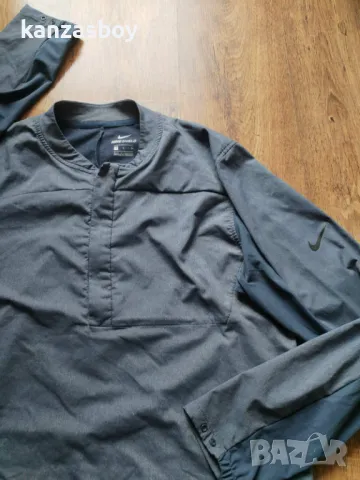 NIKE SHIELD HALF ZIP GOLF JACKET - страхотна мъжка блуза КАТО НОВА М, снимка 7 - Спортни дрехи, екипи - 49306247