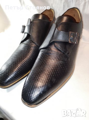 Разкошни мъжки обувки от естествена кожа MARCO BONELLI №47, снимка 2 - Официални обувки - 35044062