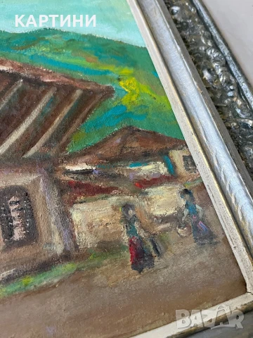 Домусчиев интересна картина, снимка 3 - Картини - 51095206