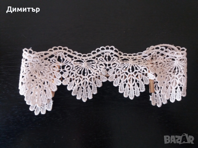  Плетено колие в бял цвят, снимка 5 - Колиета, медальони, синджири - 54247922