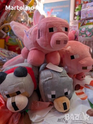 Нова плюшена играчка Майнкрафт прасе, снимка 8 - Плюшени играчки - 52859708