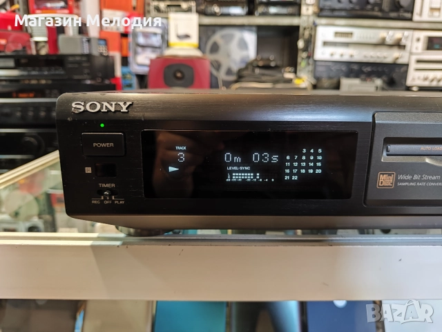 Мини диск / Minidisc deck SONY MDS-JE510 В отлично техническо и визуално състояние., снимка 4 - Декове - 51759137