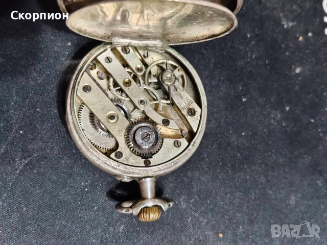 Френски сребърен джобен часовник - 10 рубина - ПРОМОЦИЯ , снимка 16 - Джобни - 48925750