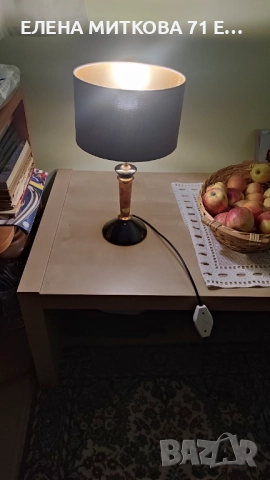 W.Goebel Germany порцеланова настолна лампа декорирана с 22 карата злато, снимка 3 - Настолни лампи - 52564931