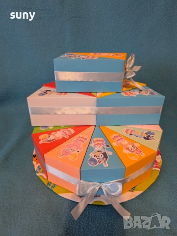 Картонена торта Блуи и Бинго, снимка 2 - Други - 51897381