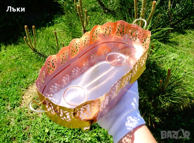 Меден съд,медна фруктиера,жардениера. , снимка 3 - Антикварни и старинни предмети - 36814140