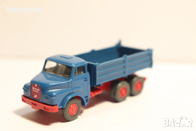WIKING 1:87 H0 MAN САМОСВАЛ КАМИОН КОЛИЧКА МОДЕЛ, снимка 2 - Колекции - 52611851