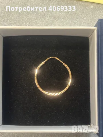 1 бр Руска златна  обица 583 