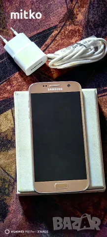 SAMSUNG GALAXY S7 Golden sand-Перфектно състояние на телефона, снимка 7 - Samsung - 55991810