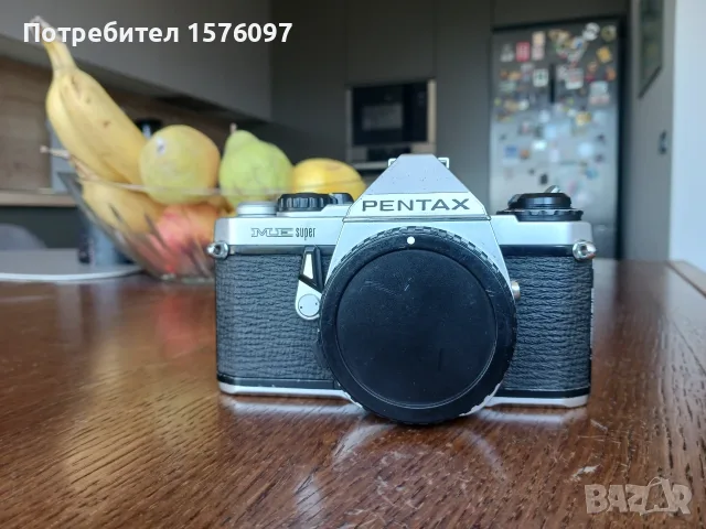 Фотоапарат Pentax МЕ super - само тяло за ремонт, части, колекция, снимка 2 - Фотоапарати - 56193917
