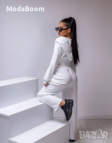 Дамски бял комплект от две части , снимка 4 - Комплекти - 47588197
