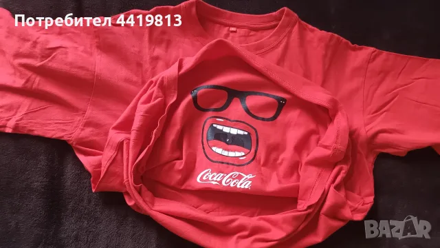 Подарявам тениска Coca-Cola EURO 2012, размер L, памук, червена, снимка 3 - Тениски - 55942134
