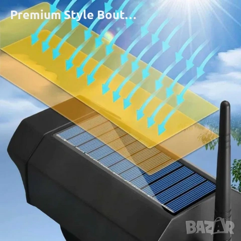 Соларна лампа камера BK-36 DRAGON 1200W - сензор за движение, снимка 3 - Друга електроника - 53922612