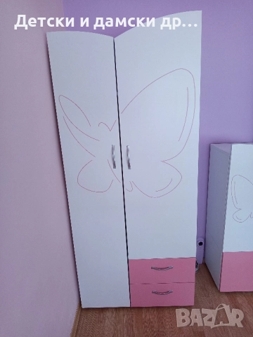Детско обзавеждане гардероб и тоалетка , снимка 2 - Гардероби - 52572564