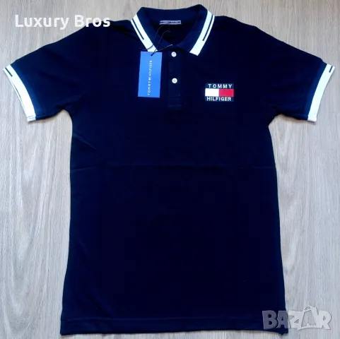 Мъжки тениски с яка Tommy Hilfiger, снимка 2 - Тениски - 48943064