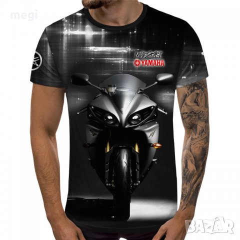 3D МЪЖКА ТЕНИСКА Yamaha Moto sport-4574, снимка 1