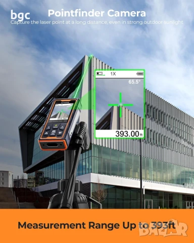 ЛАЗЕРНА и ОПТИЧНА Ролетка 2-в-1 CIGMAN Pro Series 120 метра , снимка 5 - Измервателни инструменти - 50470637