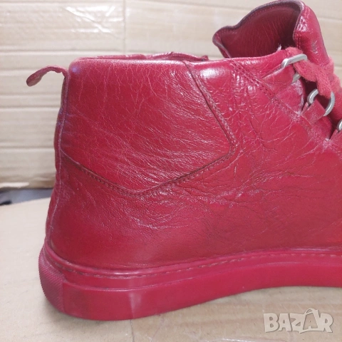 оригинални Balenciaga Arena High-Top Burgandy Red номер 46 ,5 сникърси / маратонки / кецове , снимка 15 - Маратонки - 52435596