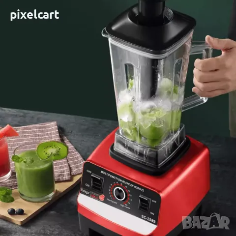 Мощен Блендер с 15 скорости и 6 ножа от неръждаема стомана, модел 1589, снимка 1