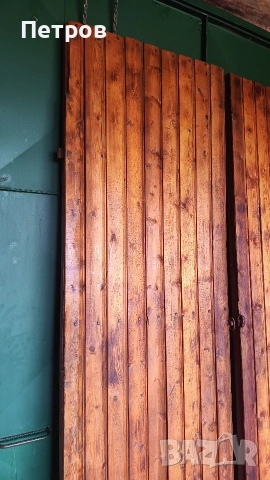 Продавам двукрила плътна врата от винкел, ламарина и чамова ламперия, снимка 12 - Входни врати - 54196557