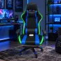 Геймърски стол с RGB LED осветление и дистанционно , снимка 2