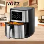 Фритюрник AirFry er Voltz OV51980M, 1400W, 5.5л., Горещ въздух, Таймер, до 200°C, Сив, 2 ГОДИНИ ГАРА, снимка 3