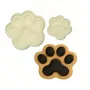 Лапа Лапи 2 размера пластмасови форми форма резец резци печат за фондан тесто декор мъфини торта, снимка 1