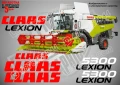 CLAAS Lexion 570 стикери надписи, снимка 13