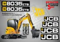 JCB 8025cts стикери надписи, снимка 5