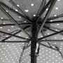 1762 Ръчен тройно сгъваем чадър за дъжд на точки и сърца противоветрен, снимка 8