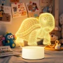  Холограмна 3D LED лампа-Костенурка , снимка 1