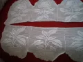 Бяло дантелено перде плетено на   една кука от бабината ракла, снимка 7