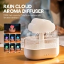 Rain Cloud 200ml,USB роматерапевтичен дифузер 7 цвята, релаксиращи звуци от дъжд, снимка 2