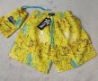 VILEBREQUIN 2023 нови мъжки бански панталонки шорти жълти с рисувани октоподи , снимка 3