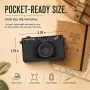 Maxmango D53 – Ретро цифров фотоапарат без екран, 4 филтъра и 8GB SD карта, снимка 9