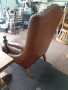 Ретро кресло естествена кожа внос от Холандия , снимка 5