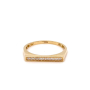 Златен дамски пръстен 1,32гр. размер:58 14кр. проба:585 модел:22006-5, снимка 1 - Пръстени - 44763432