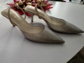 Zara елегантни обувки на средно висок ток , снимка 2