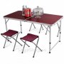  Комплект сгъваема маса за къмпинг с четири стола, снимка 1 - Къмпинг мебели - 30562379