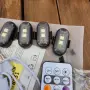 Чисто нов комплект 6 бр. безжични LED строб светлини с дистанционно, снимка 2
