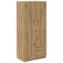 vidaXL Гардероб Artisan Дъб 80x52x180 cm Инженерна дървесина, снимка 1
