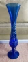 Вазичка винтидж синьо стъкло с оригиналната кутия за колекционери , снимка 3