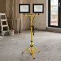 ⚡ LED работна лампа с тринога и два прожектора 100W IP66, снимка 1